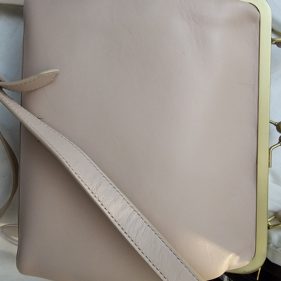 Jemma Jo Jo Blush Pink Kiss Lock Structured Top-Handle Satchel - Picture 9 of 16